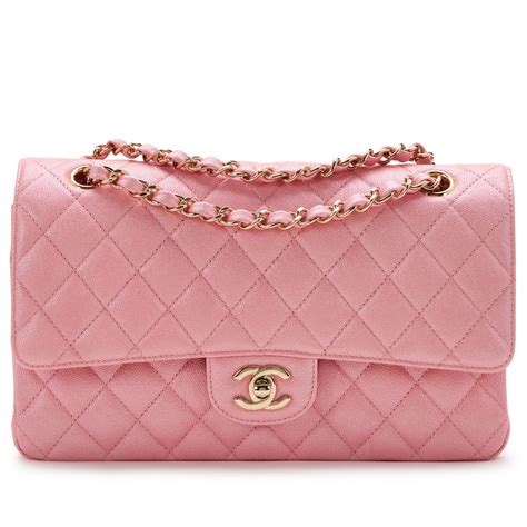 chanel classic flap medium pink python|best chanel flap.